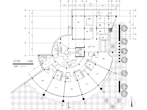 幼儿园建筑 四层托儿所cad施工图