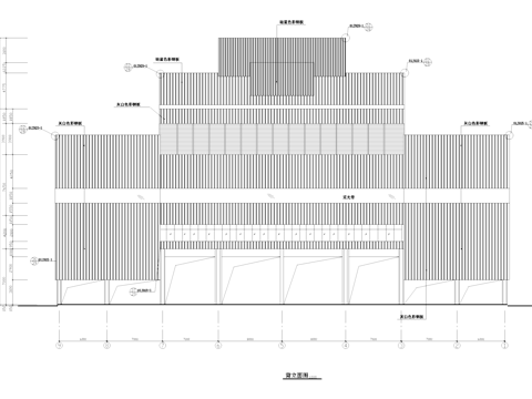 大型工厂厂房工业建筑CAD施工图cad施工图