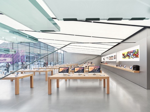 苹果手机专卖店 最新全套施工图设计cad施工图