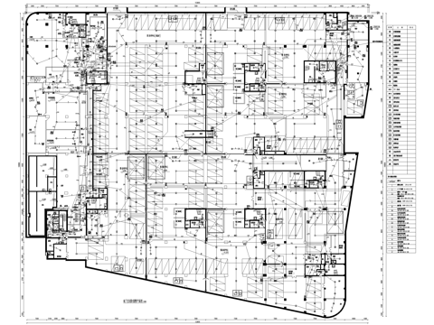 地下室消防报警 平面图 报警器消防图 烟感消防图cad施工图