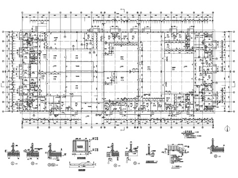 冷熟食加工车间工业建筑CAD施工图cad施工图