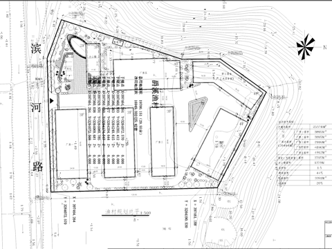 工业园区厂房办公宿舍规划总平面CAD施工图cad施工图