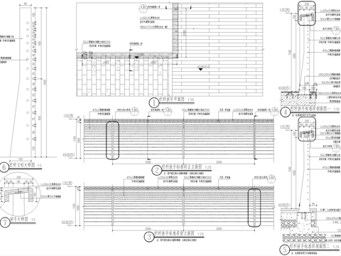 镀锌钢管不锈钢栏杆 木扶手 铁艺栏杆cad施工图