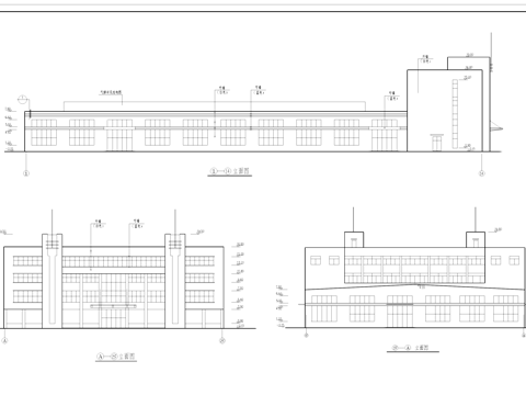 磨工车间厂房工业建筑CAD施工图cad施工图