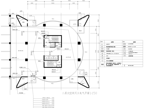 大空间智能型灭火装置集中控制系统 平面图 系统图cad施工图