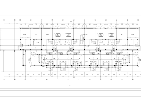 三层大型熔炼炉车间厂房工业建筑CAD施工图集cad施工图