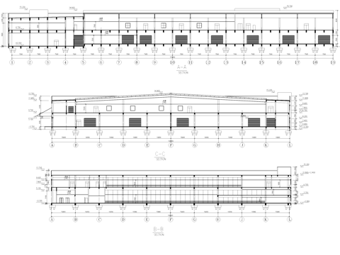 单层制造包装车间厂房工业建筑CAD施工图cad施工图