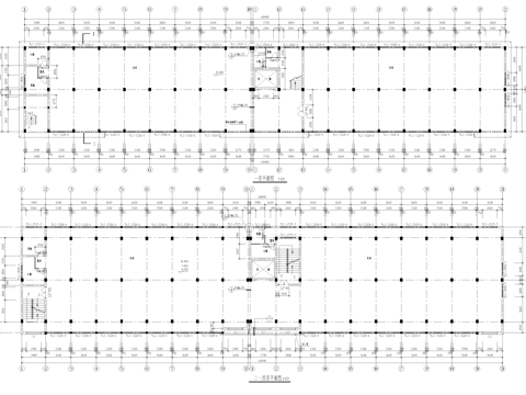 五层框架结构五金装饰厂房车间工业建筑CAD施工图cad施工图