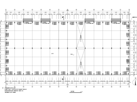 单层金工车间厂房工业建筑CAD施工图cad施工图