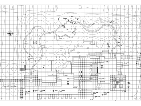 公园 规划总平面图 小游园广场cad施工图