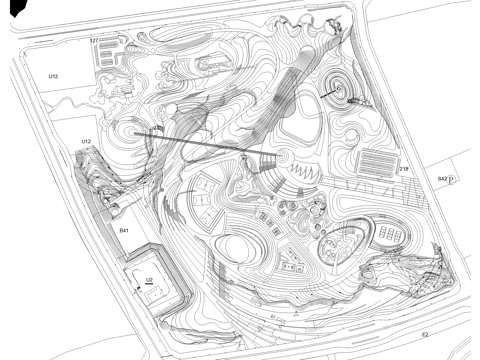 综合性公园规划总平面图cad施工图