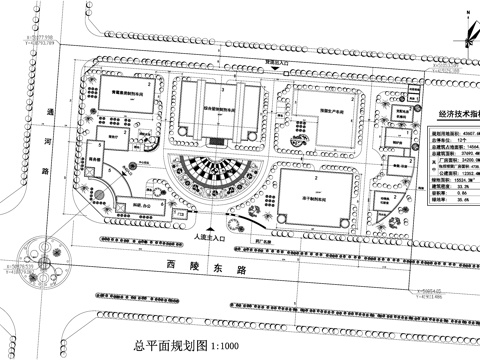 药厂工业产业园区生产制剂车间厂房办公建筑规划总平面图cad施工图