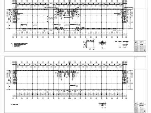 五层框架厂房工业建筑CAD施工图cad施工图