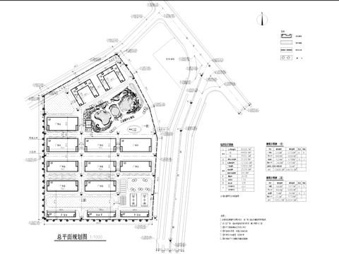 厂房宿舍工业园建筑规划CAD施工图cad施工图