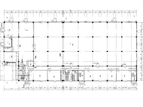 五层生产车间工业建筑平面图CAD施工图cad施工图