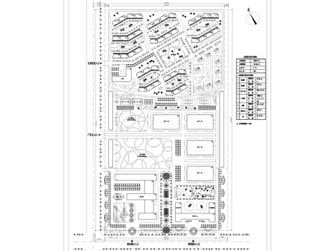 电子厂房工业园区小区规划平面CAD施工图cad施工图