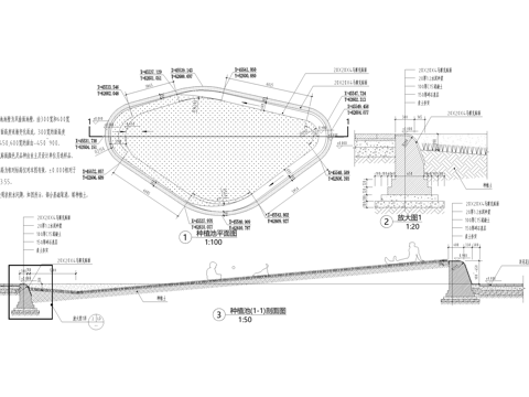 种植池 花池 花坛cad施工图