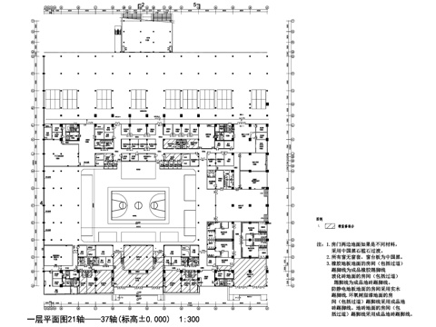 现代体育馆室内平面装修CAD图集cad施工图