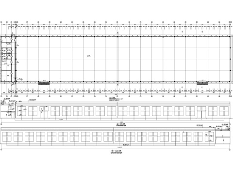 二层厂房车间工业建筑cad施工图