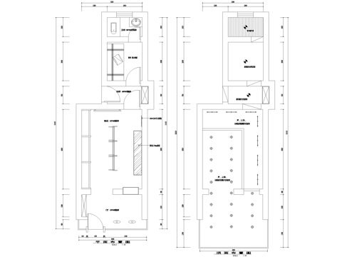 服装店 商铺服饰店cad施工图