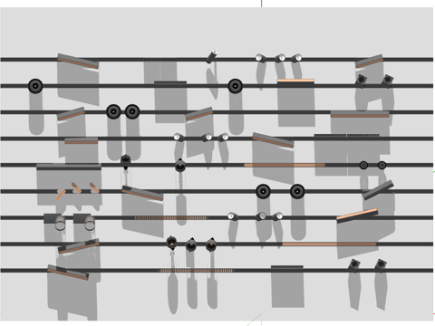 现代射灯su模型