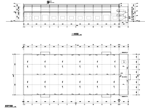 工业车间厂房建筑CAD施工图cad施工图