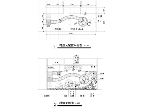 庭院景观平面CAD施工图cad施工图