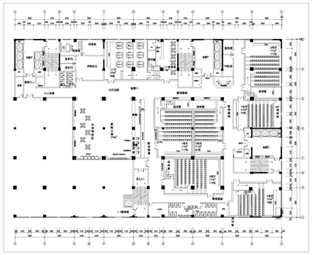 电影院 最新平面施工图设计cad施工图cad施工图