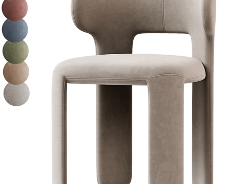  现代单椅3d模型 