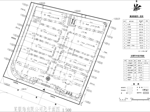 服装公司厂区工业车间办公楼规划平面CAD施工图cad施工图