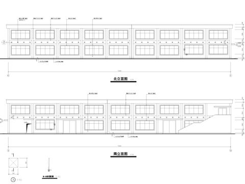 江苏正大玻纤工业厂房车间建筑CAD施工图集cad施工图