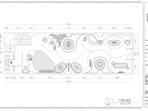  珠宝店 最新平面施工图设计cad施工图 