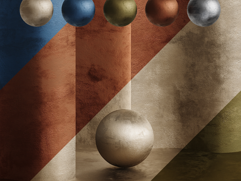  墙面造型3d模型 