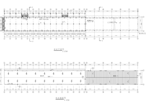  金属制品厂区厂房车间工业建筑CAD施工图cad施工图 