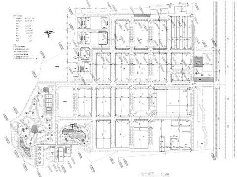丁类二级防火工业厂区平面CAD施工图cad施工图