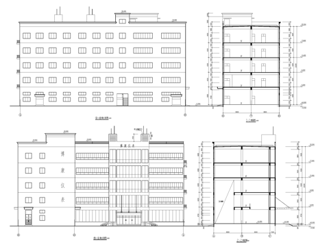 医用器械厂五层车间办公厂房工业建筑CAD施工图cad施工图