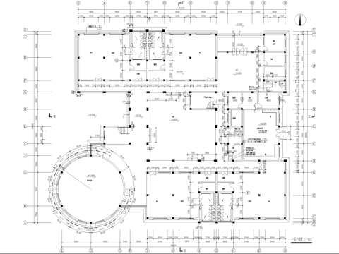 幼儿园建筑 二层托儿所cad施工图