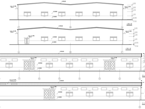 钢结构厂房单层戊类生产车间工业建筑cad施工图
