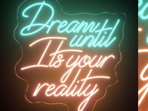  200款霓虹灯模块套装3d模型 