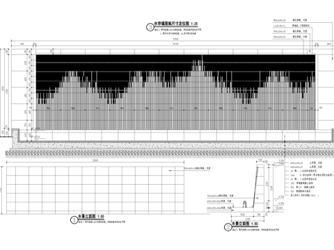 水景 水幕水帘景墙 喷泉 涌泉跌水叠水 水池cad施工图