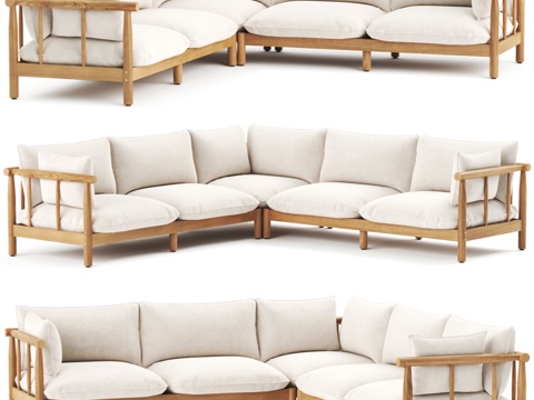  Kave Home萨科瓦沙发3d模型 