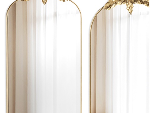  Tess拱形壁镜。Dantone家居。3d模型 