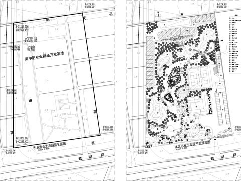 水乡农业生态园景观平面CAD施工图集cad施工图