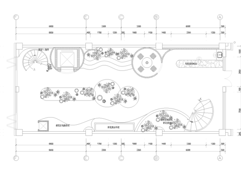 主题花店 最新全套施工图设计cad施工图