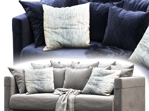  宜家斯德哥尔摩2017款沙发3d模型 