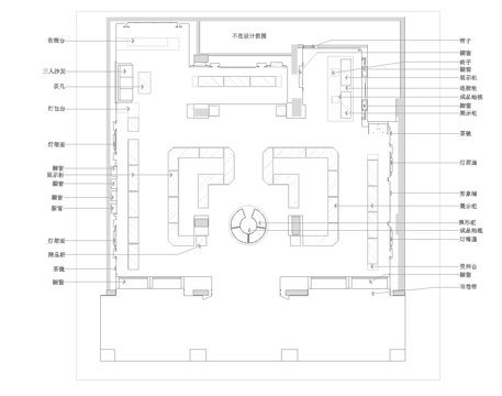 珠宝店 最新全套施工图设计cad施工图