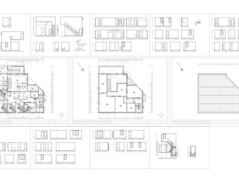 牙科诊所平面图展开立面图cad施工图
