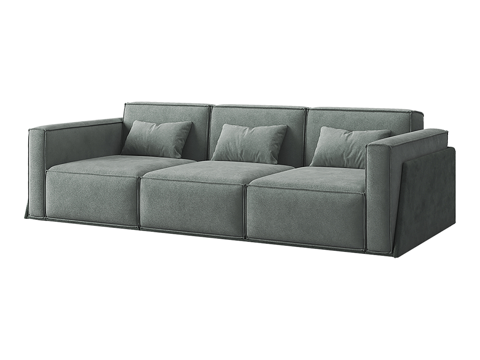  现代简约双人沙发 双人沙发 简约沙发 休闲沙发 客厅沙发 抱3d模型 