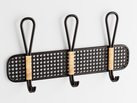  Leon墙面多挂钩3d模型 