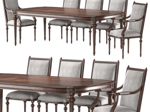  Chairish餐桌与椅子69583d模型 